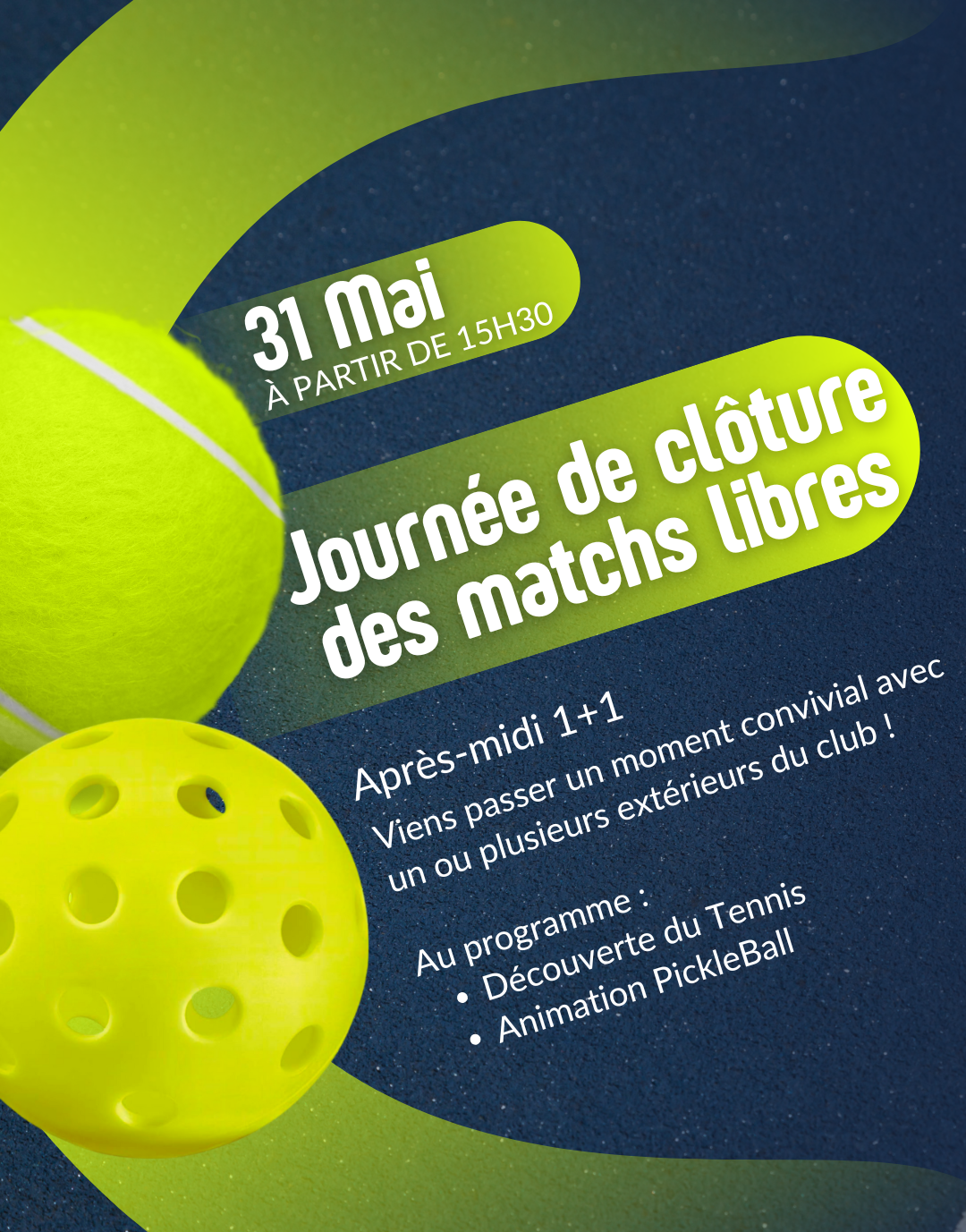 Journe e clo ture matchs libres